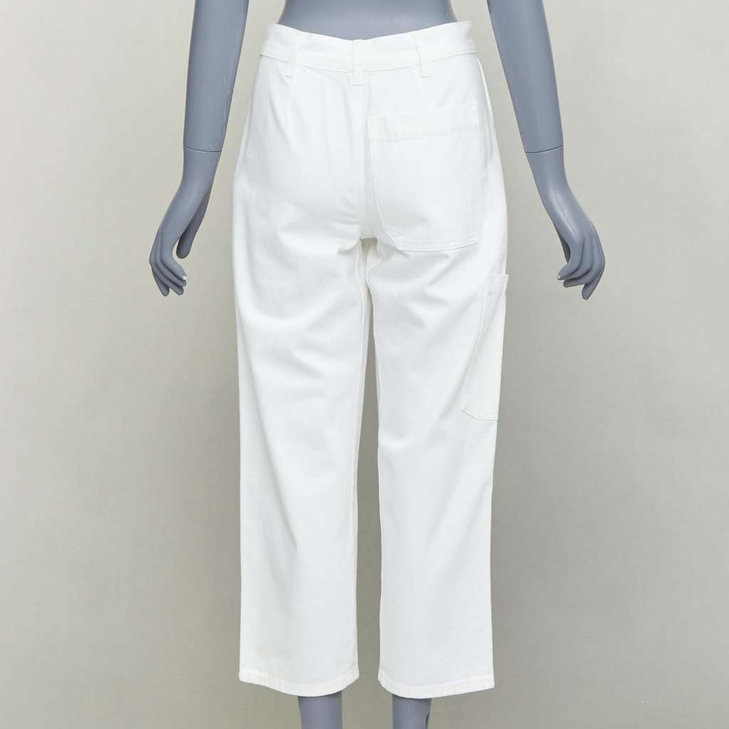 The Row White Cotton Trouser White Cotton Very good condition - Box View