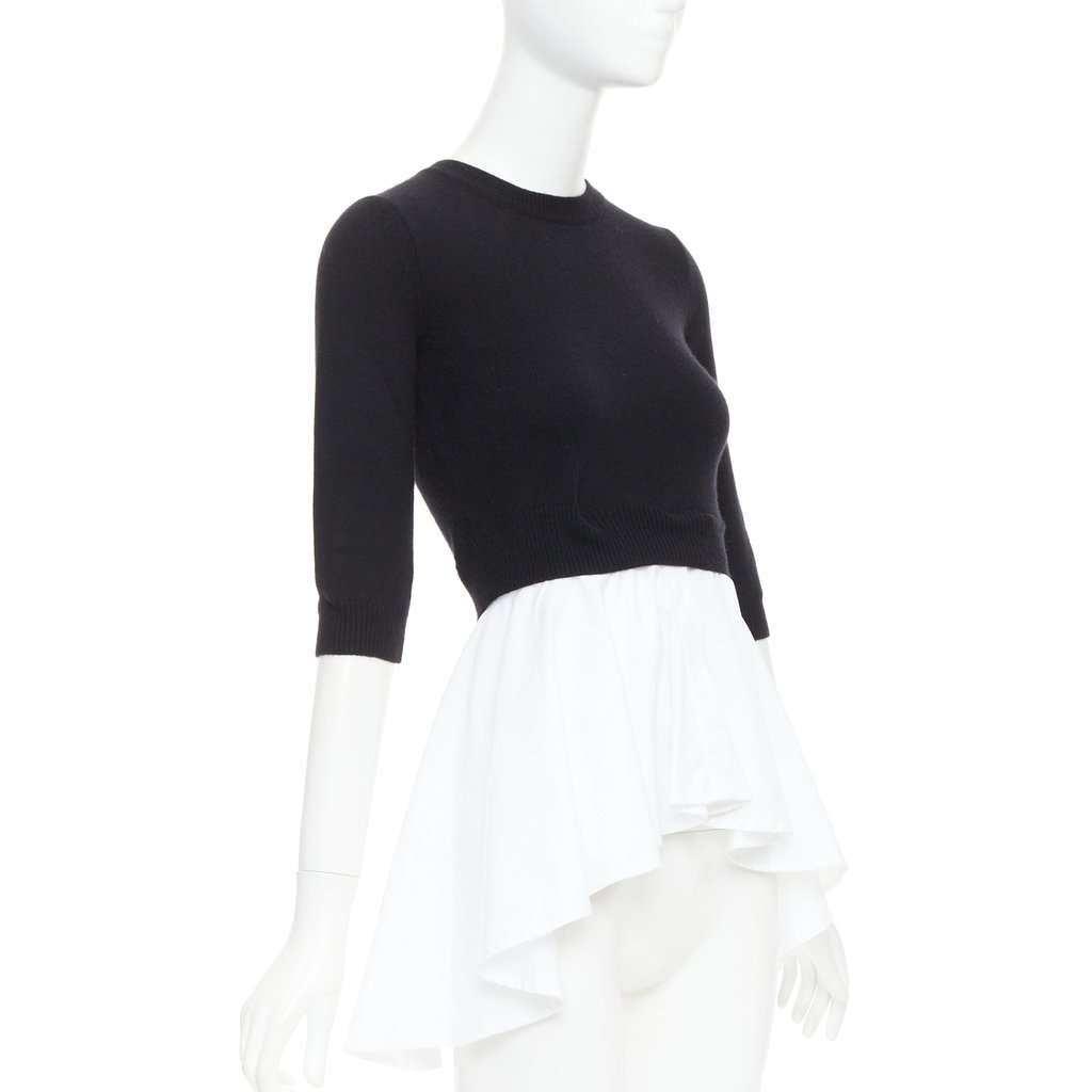 Alexander McQueen Black Wool Top Black Wool Very good condition - Inside View