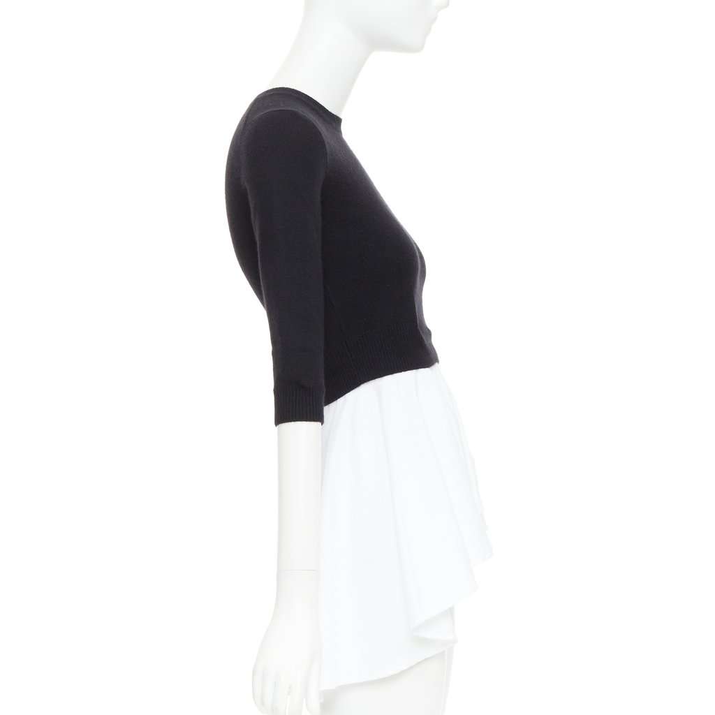Alexander McQueen Black Wool Top Black Wool Very good condition - Model View