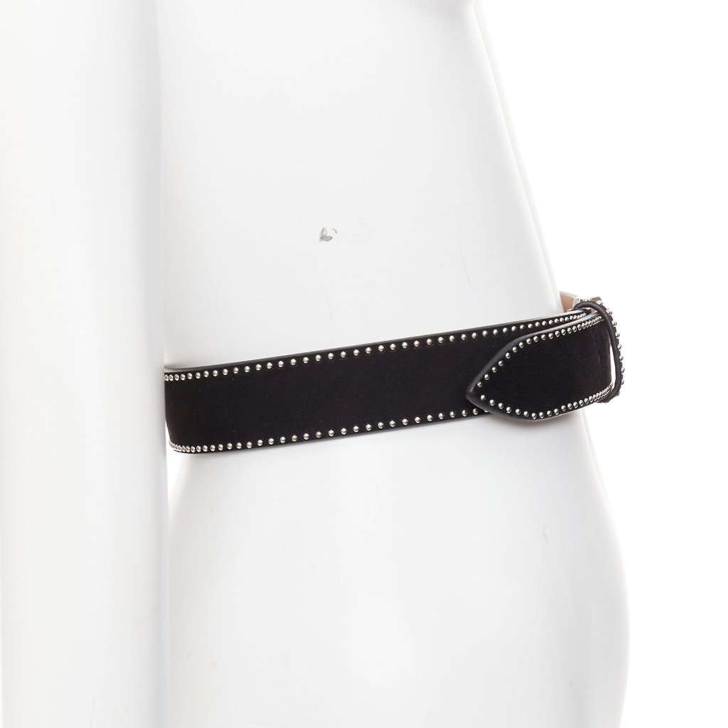 Alaïa Black Leather Belt Black Leather Very good condition - Inside View