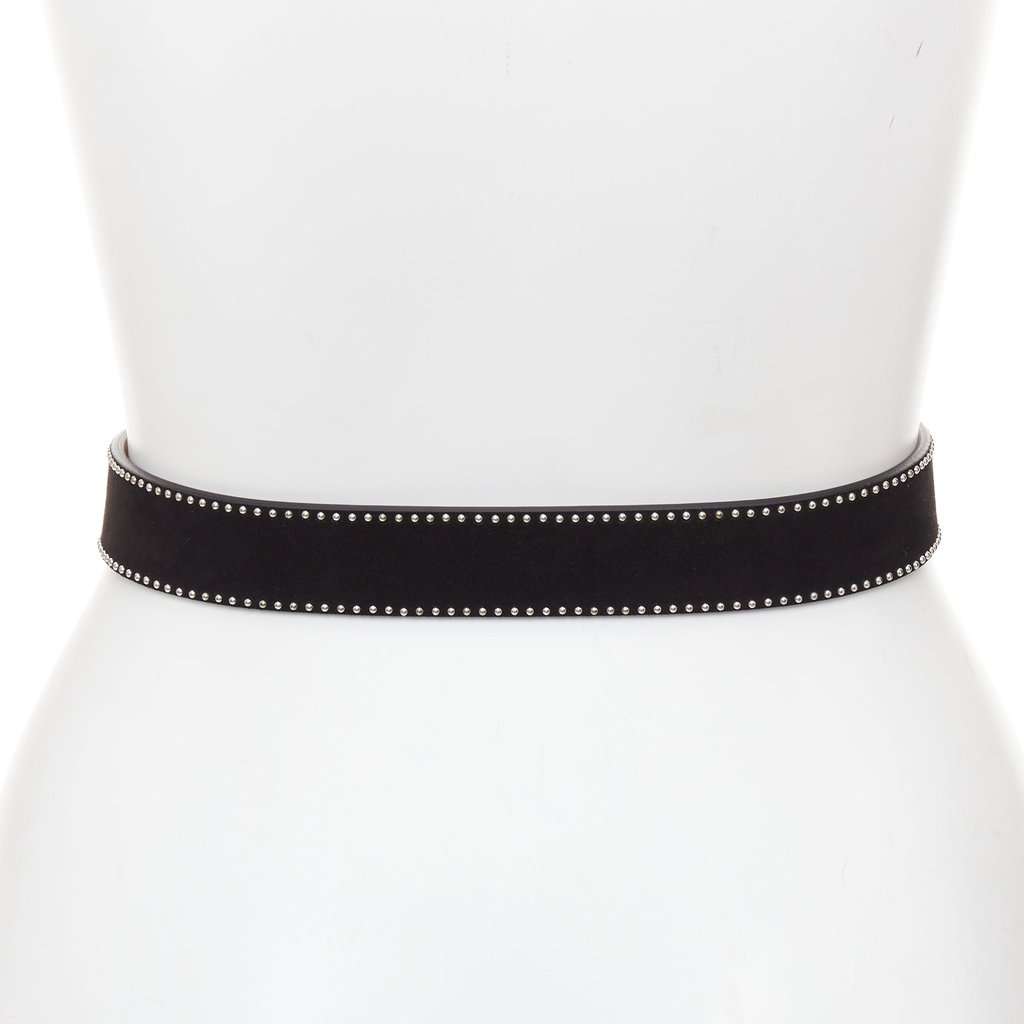 Alaïa Black Leather Belt Black Leather Very good condition - Model View