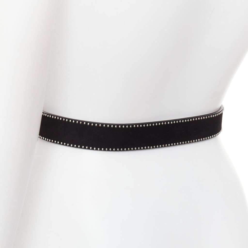 Alaïa Black Leather Belt Black Leather Very good condition - Box View