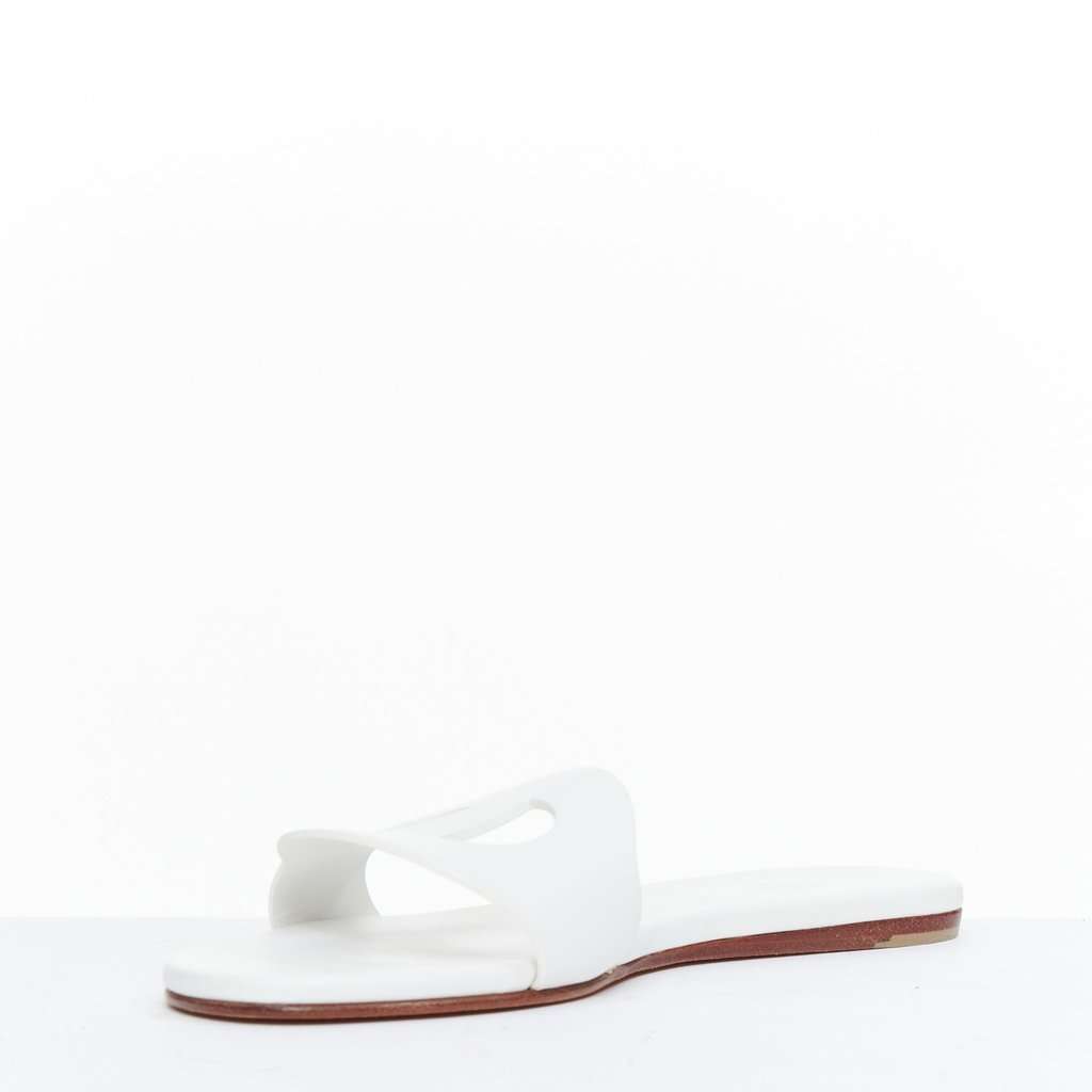 Hermès Lisboa White Leather Very good condition - Model View