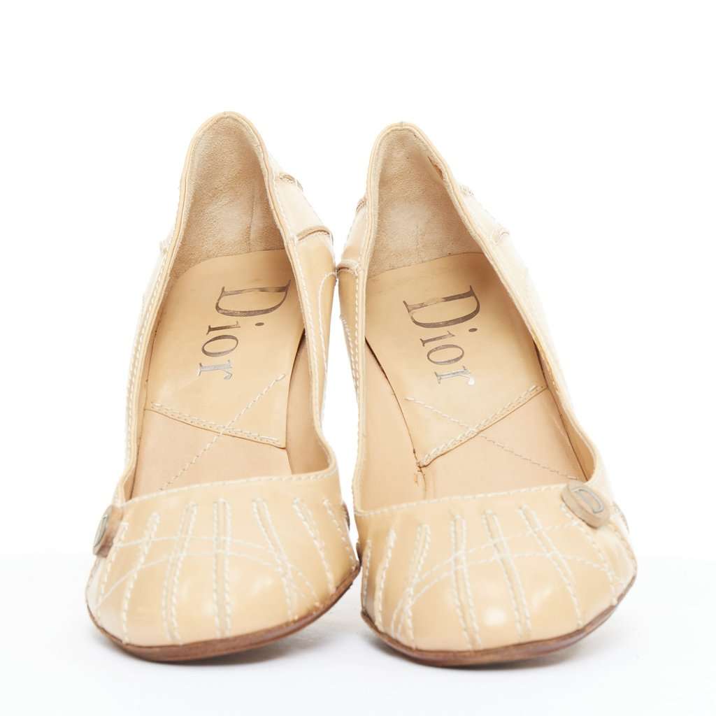 Dior Beige Leather Heels Beige Leather Fair condition - Inside View