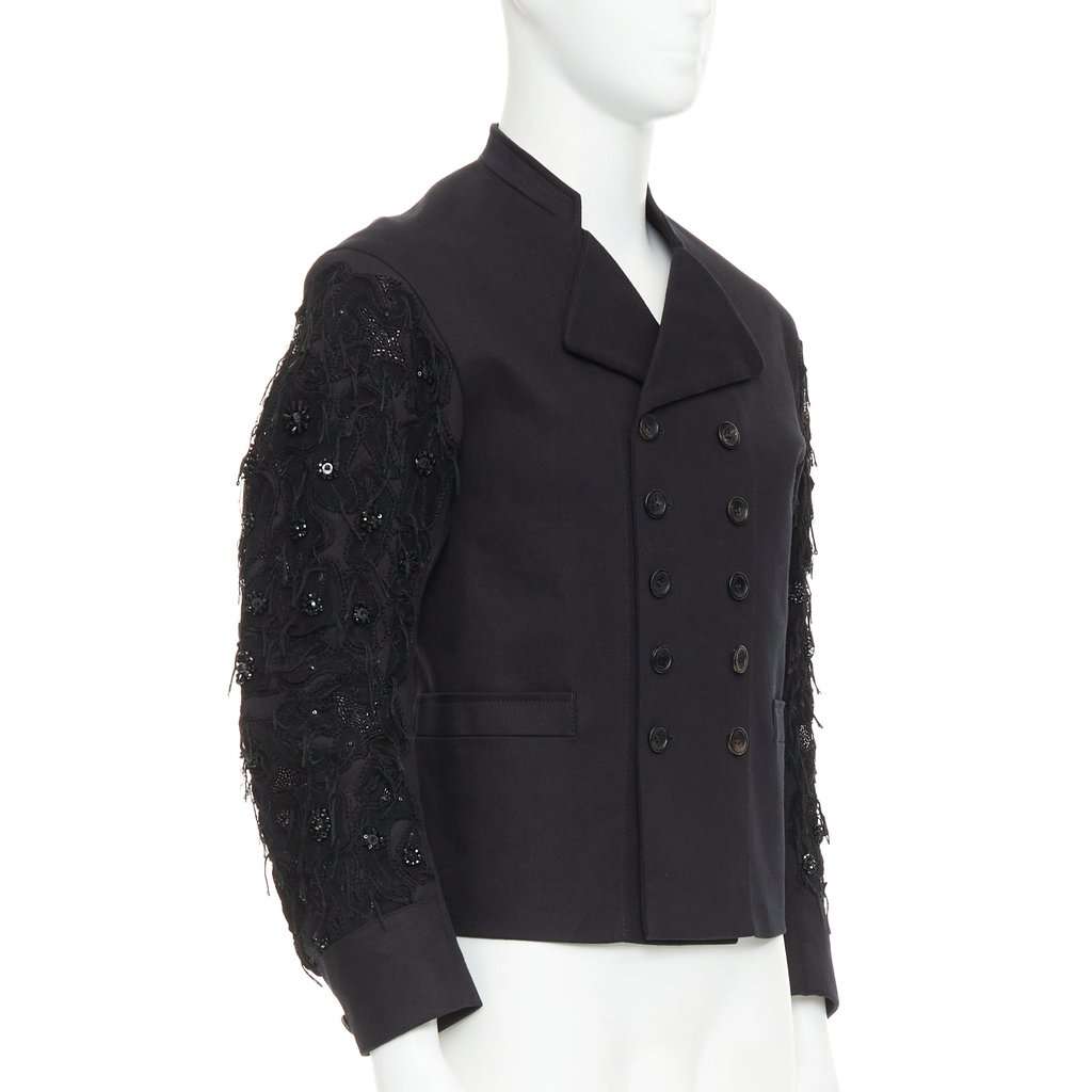 John Galliano Black Cotton Coat Black Cotton Very good condition - Inside View