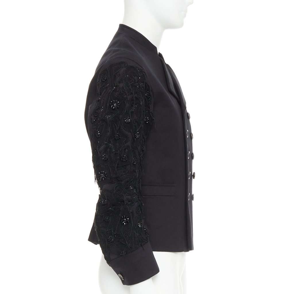 John Galliano Black Cotton Coat Black Cotton Very good condition - Model View