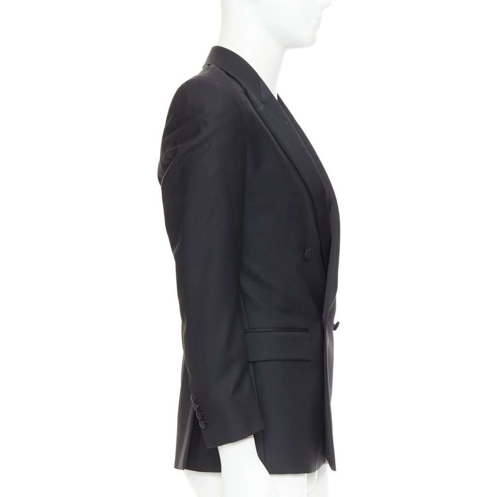 Unsigned Black Wool Jacket Black Wool Very good condition - Box View
