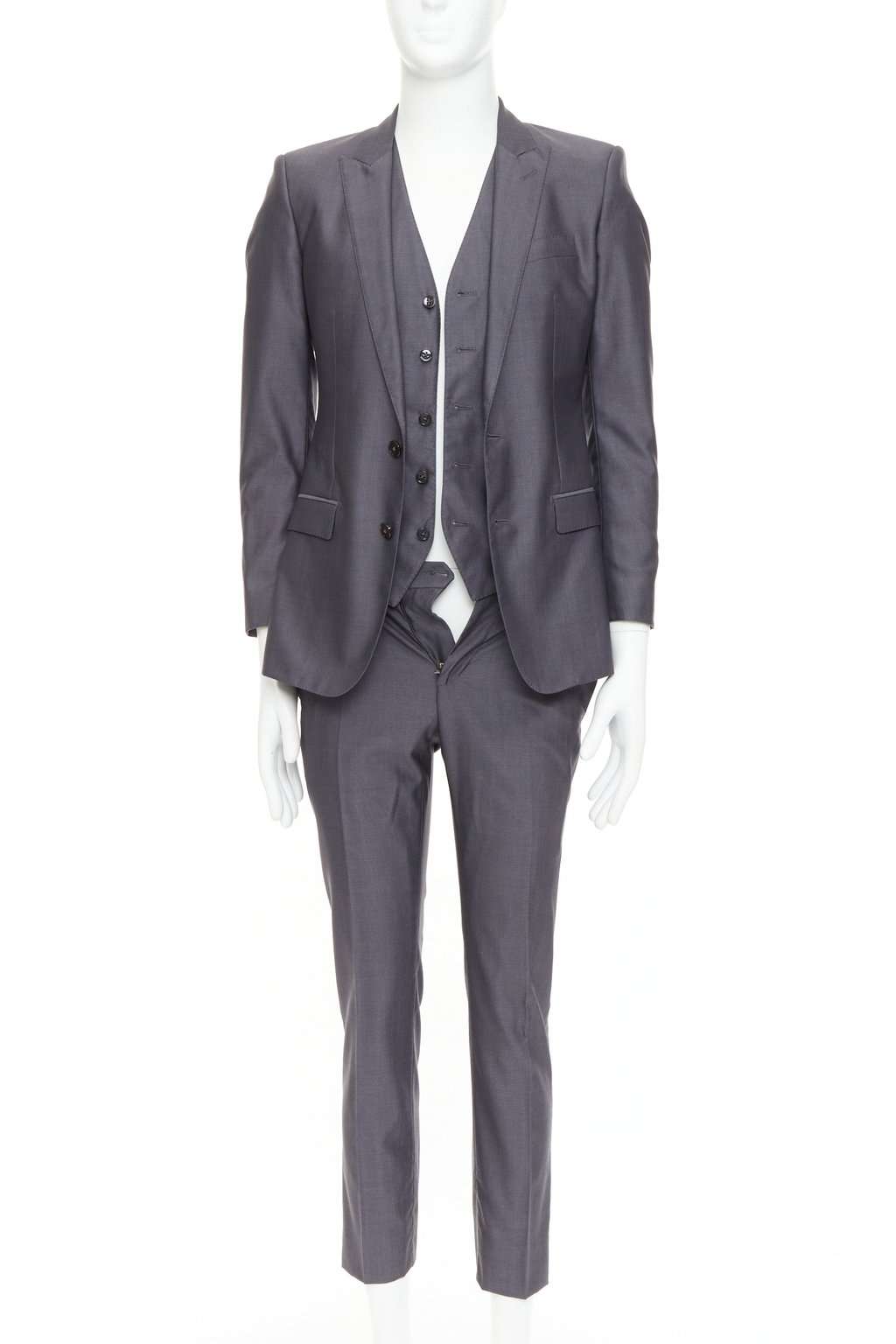 Dolce & Gabbana Martini Grey Wool Good condition - Front View