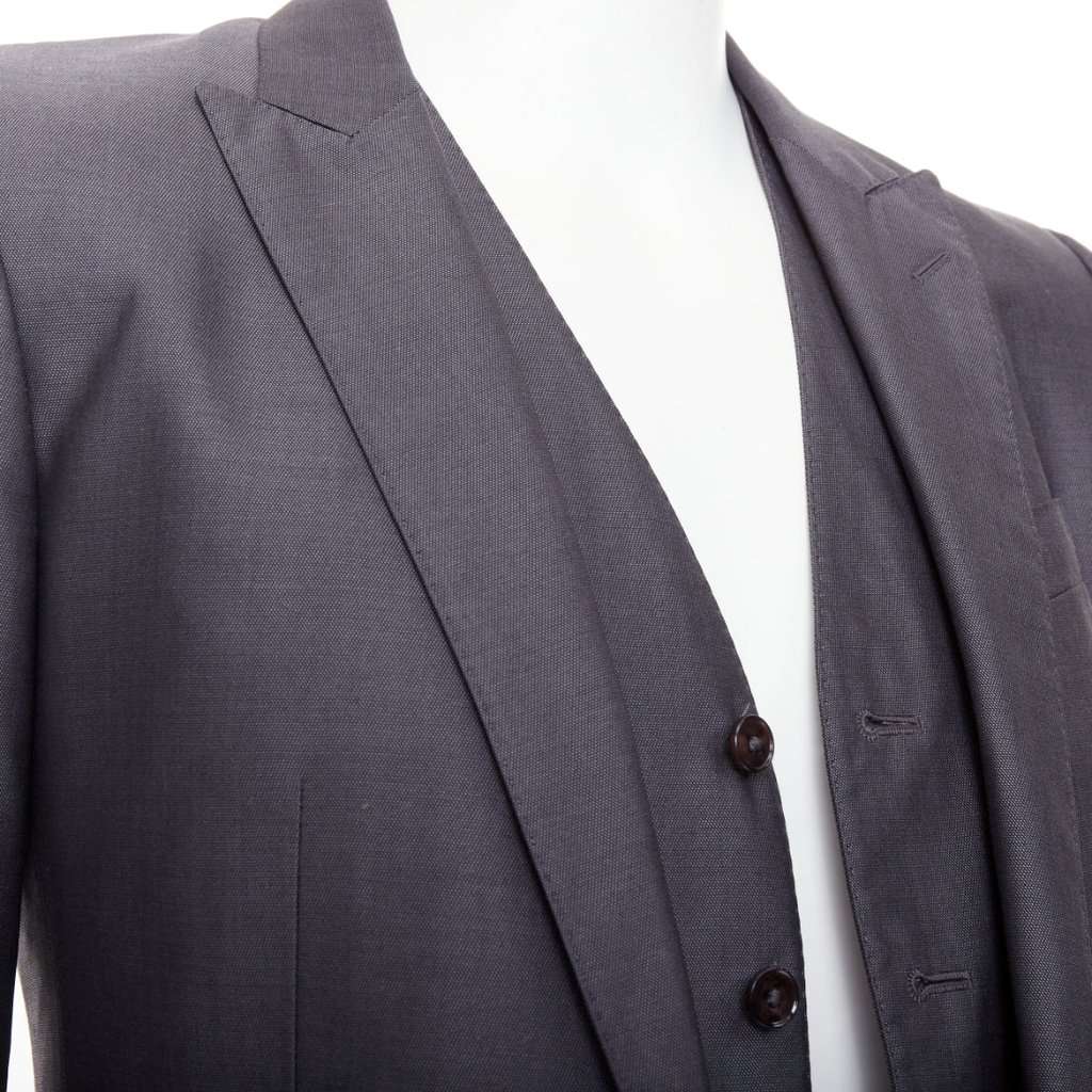Dolce & Gabbana Martini Grey Wool Good condition - Back View