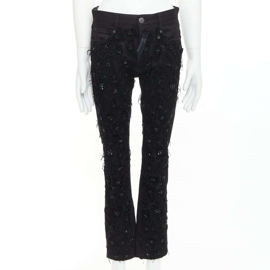 John Galliano Black Cotton Jeans Black Cotton Very good condition - Front View