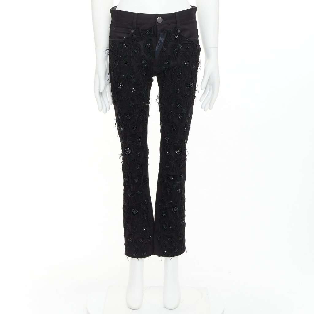 John Galliano Black Cotton Jeans Black Cotton Very good condition - Back View