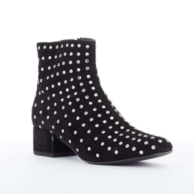 Saint Laurent Strass Embellished Boots Black Suede Very good condition - Back View