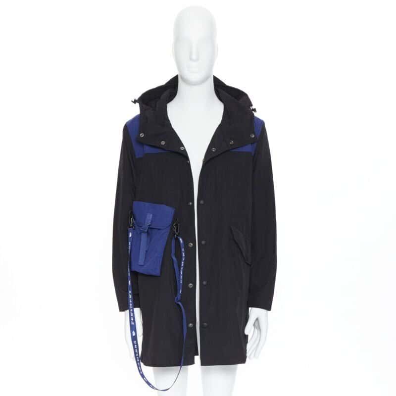 The North Face Blue Bravo Raincoat Black Polyester Never worn, with tag - Model View