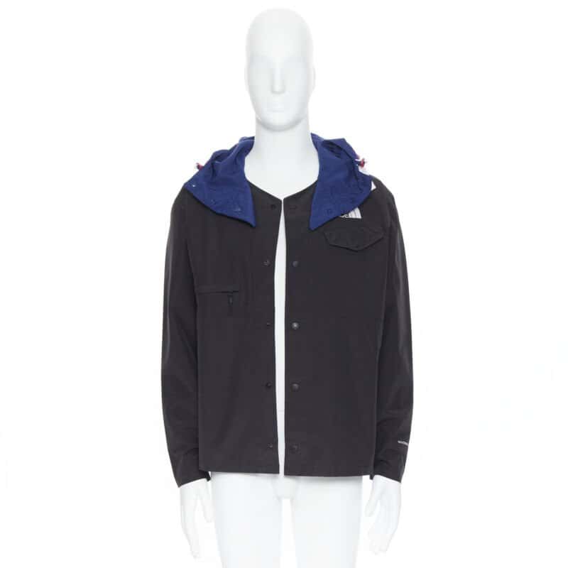 The North Face Blue Duty Jacket Black Cotton Never worn, with tag - Back View