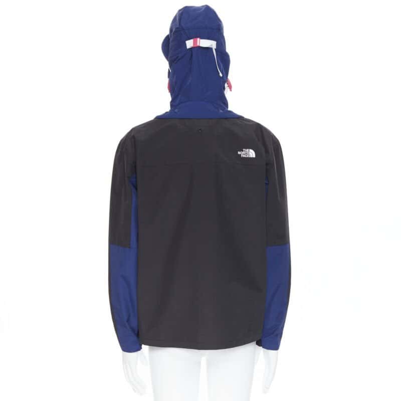 The North Face Blue Duty Jacket Black Cotton Never worn, with tag - Model View