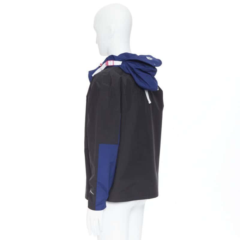 The North Face Blue Duty Jacket Black Cotton Never worn, with tag - Box View
