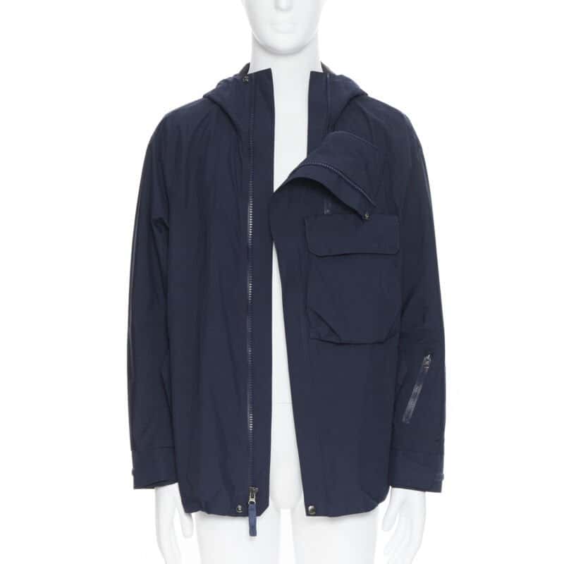 The North Face Blue Hood Windbreaker Blue Very good - Back View