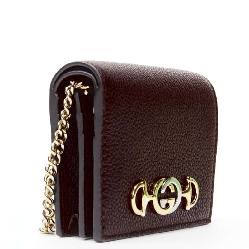 Gucci Burgundy Leather Wallet Burgundy Leather Never worn, with tag - Inside View