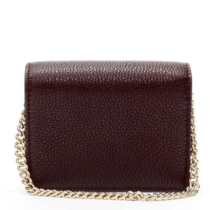 Gucci Burgundy Leather Wallet Burgundy Leather Never worn, with tag - Box View
