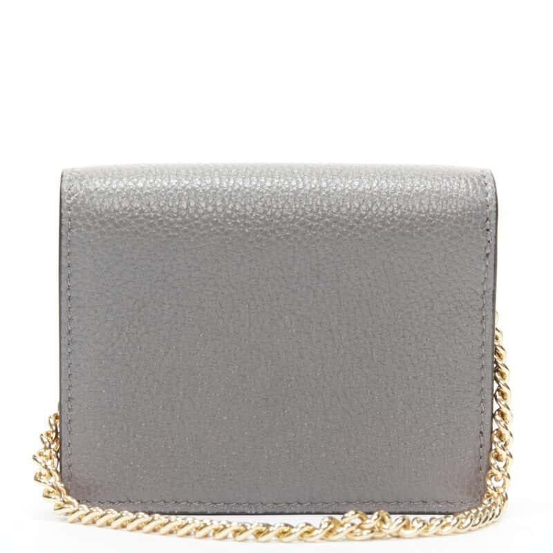 Gucci Grey Leather Wallet Grey Leather Never worn, with tag - Box View