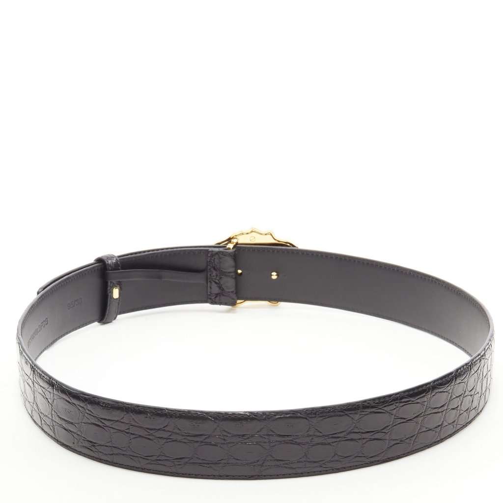Versace DCU4140 DFCG D41OH Black Leather Never worn, with tag - Inside View