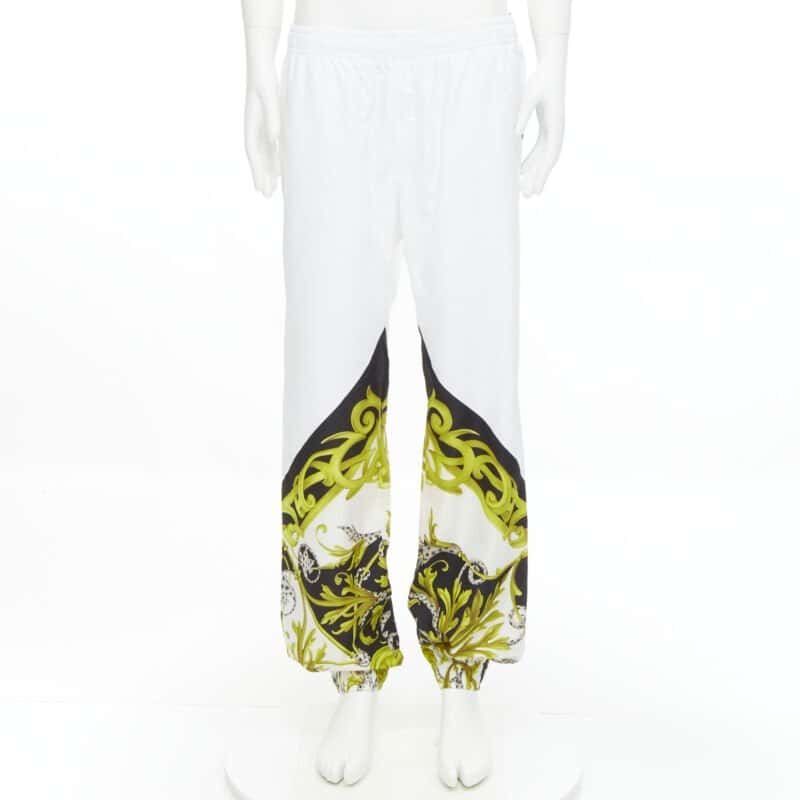 Versace Acanthus Track Pants White Never worn, with tag - Inside View