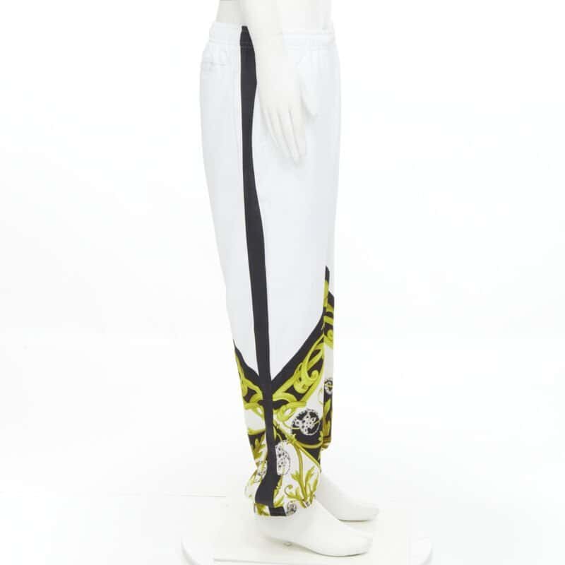 Versace Acanthus Track Pants White Never worn, with tag - Model View