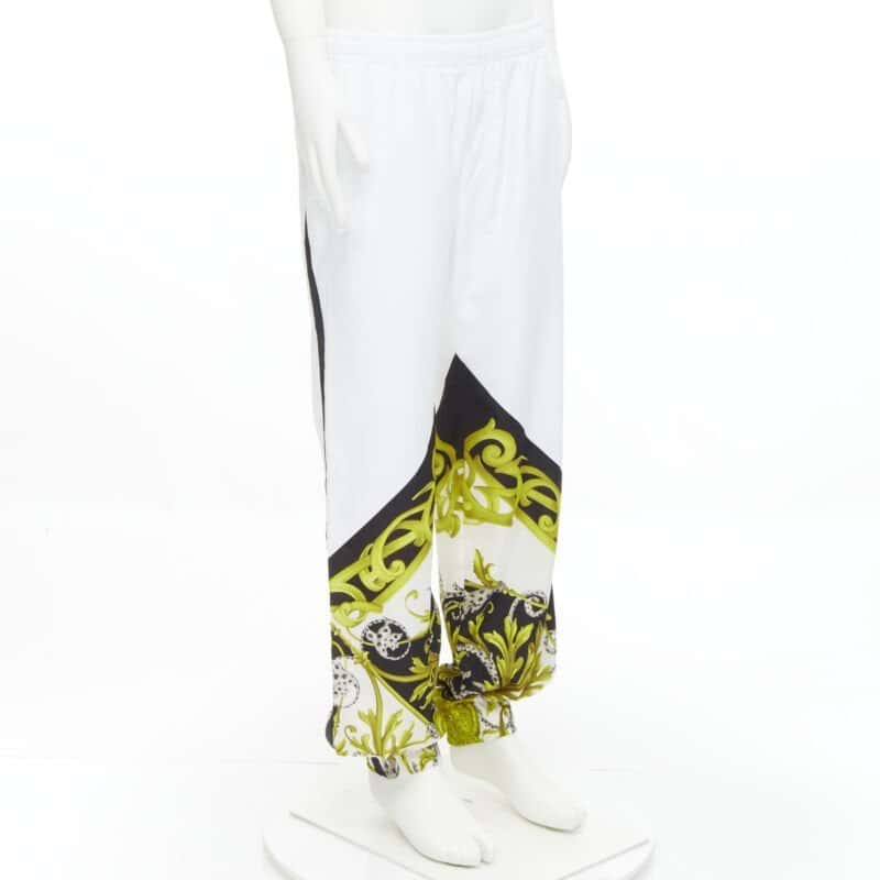 Versace Baroque Track Pants White Never worn, with tag - Front View
