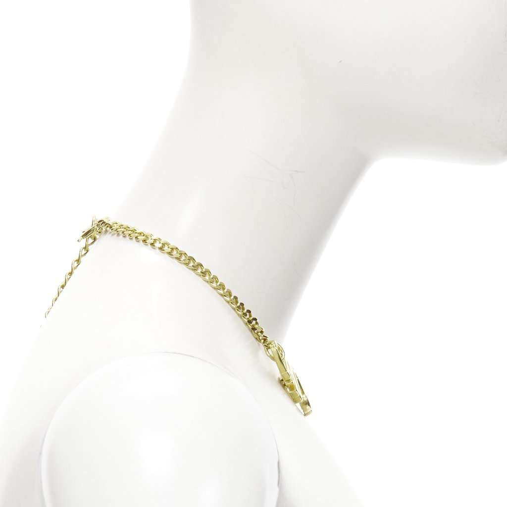 Moschino Logo Heart Necklace Gold Very good condition - Inside View
