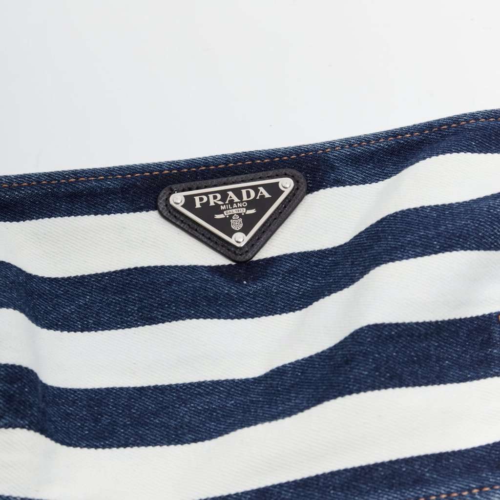 Prada Blue Denim Top Blue Denim Never worn, with tag - Back View
