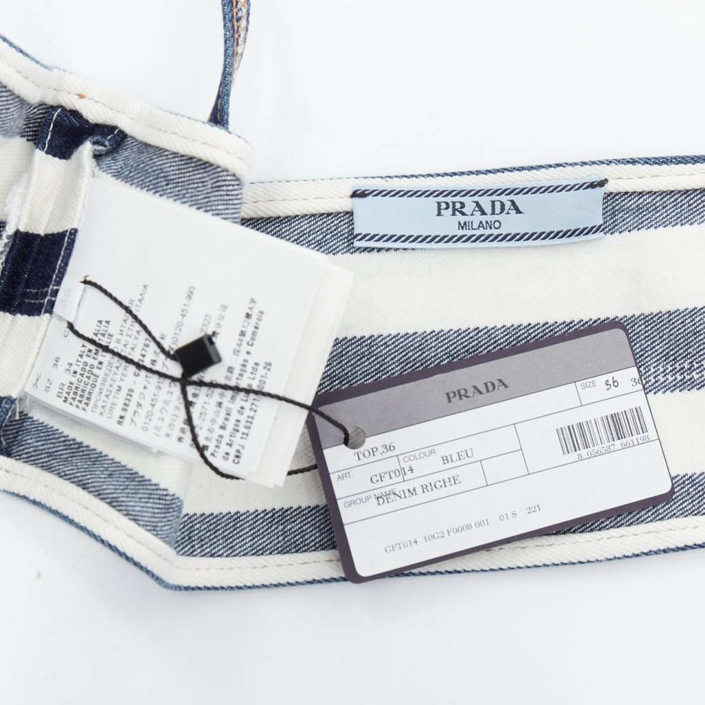 Prada Blue Denim Top Blue Denim Never worn, with tag - Box View