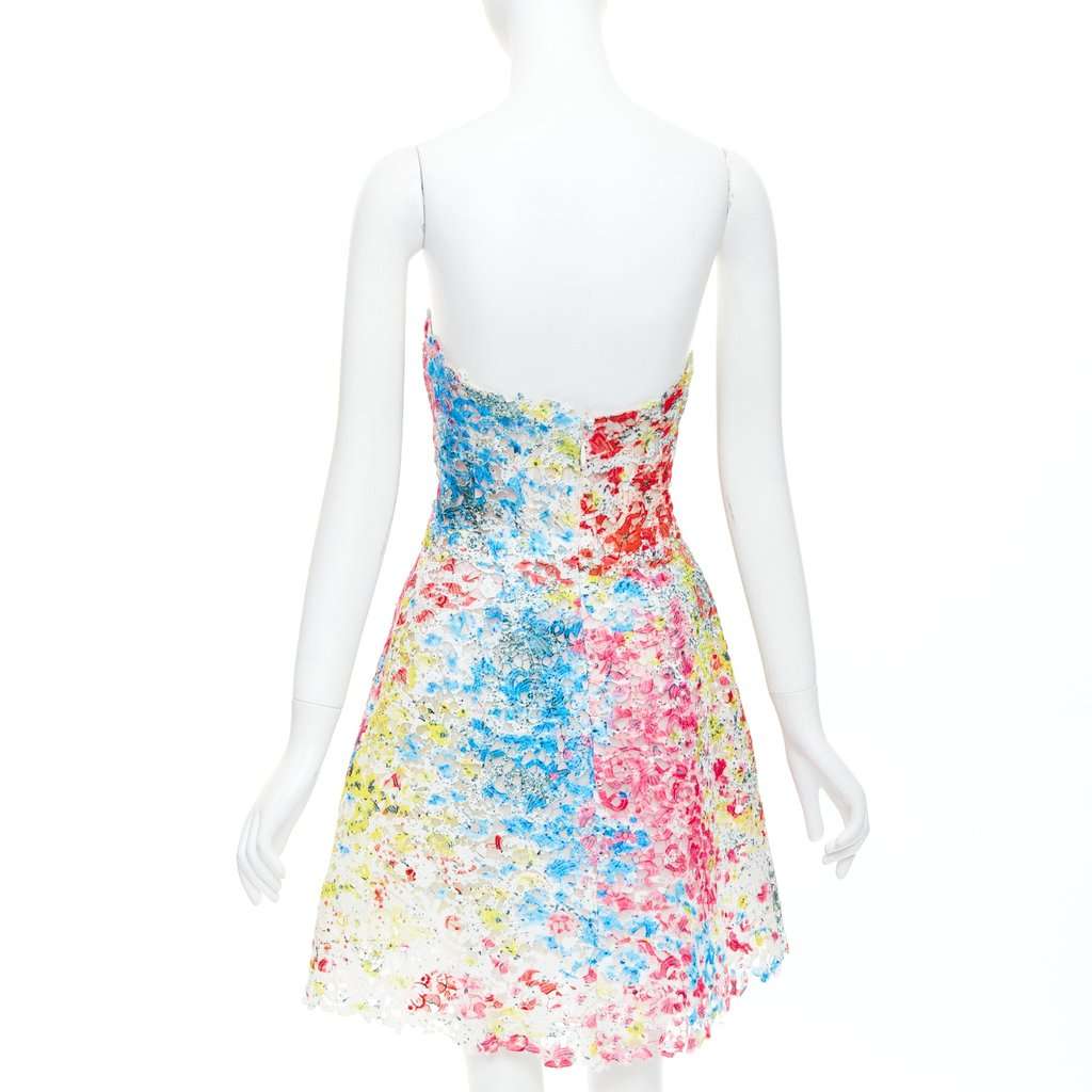 Monique Lhuillier MultiColor Polyester Dress MultiColor Polyester Very good condition - Box View