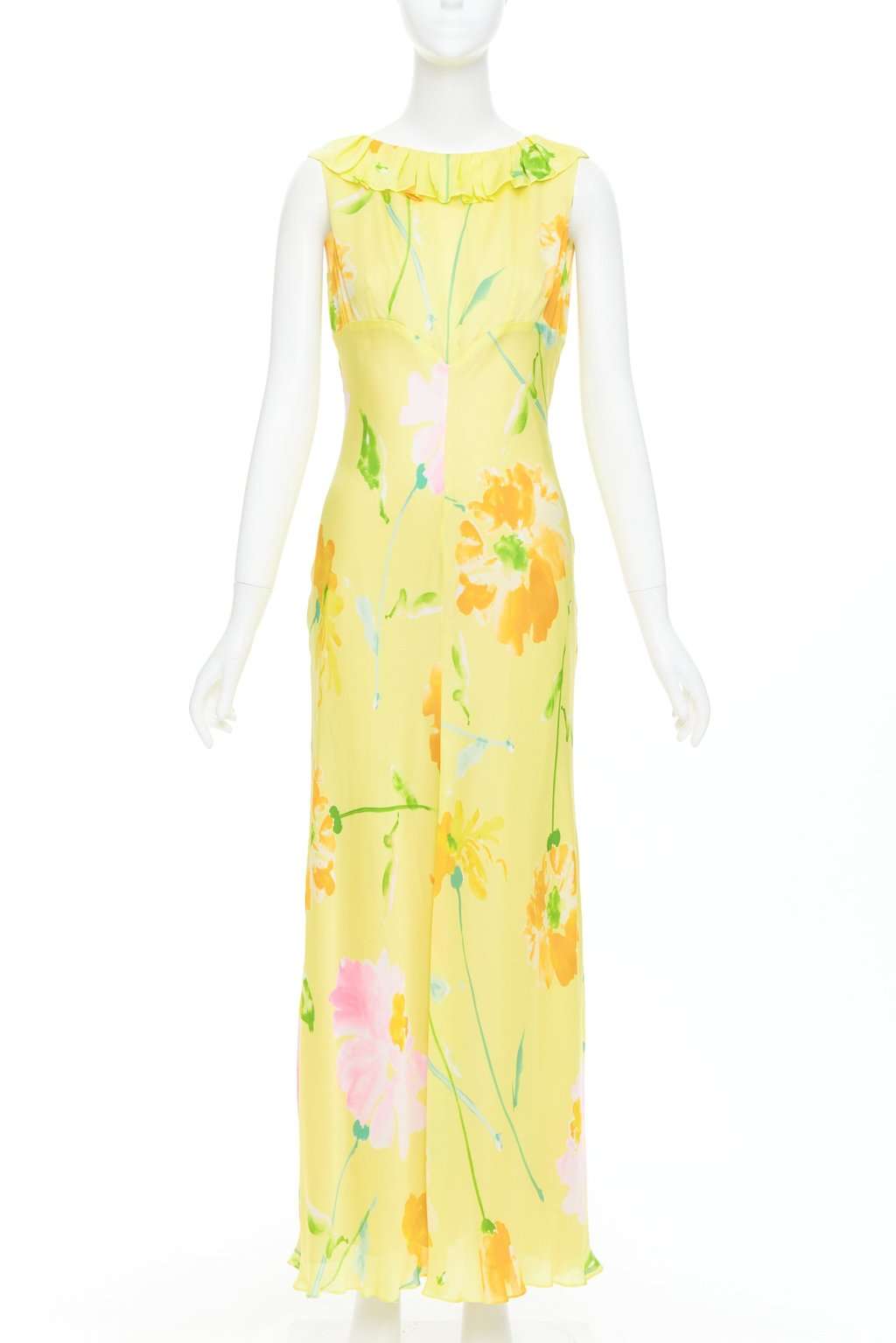 Donna Karan Yellow Dress Yellow Very good condition - Front View