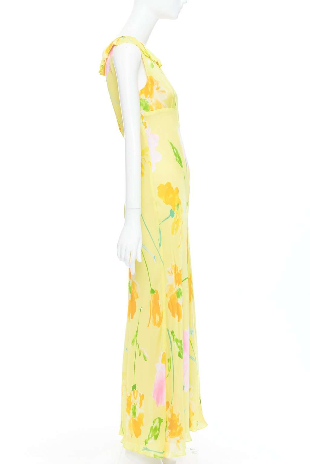 Donna Karan Yellow Dress Yellow Very good condition - Model View