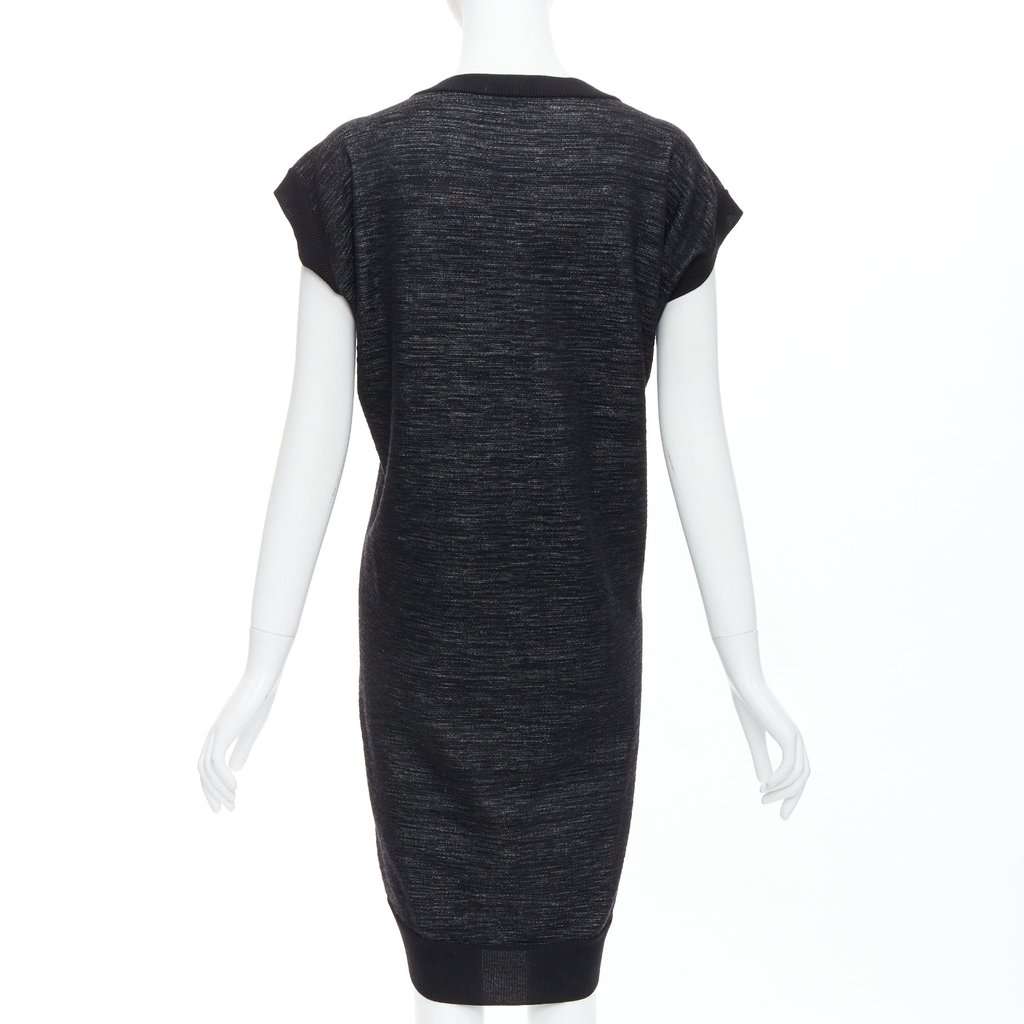 Yves Saint Laurent Batwing Wool Dress Black Wool Very good condition - Box View