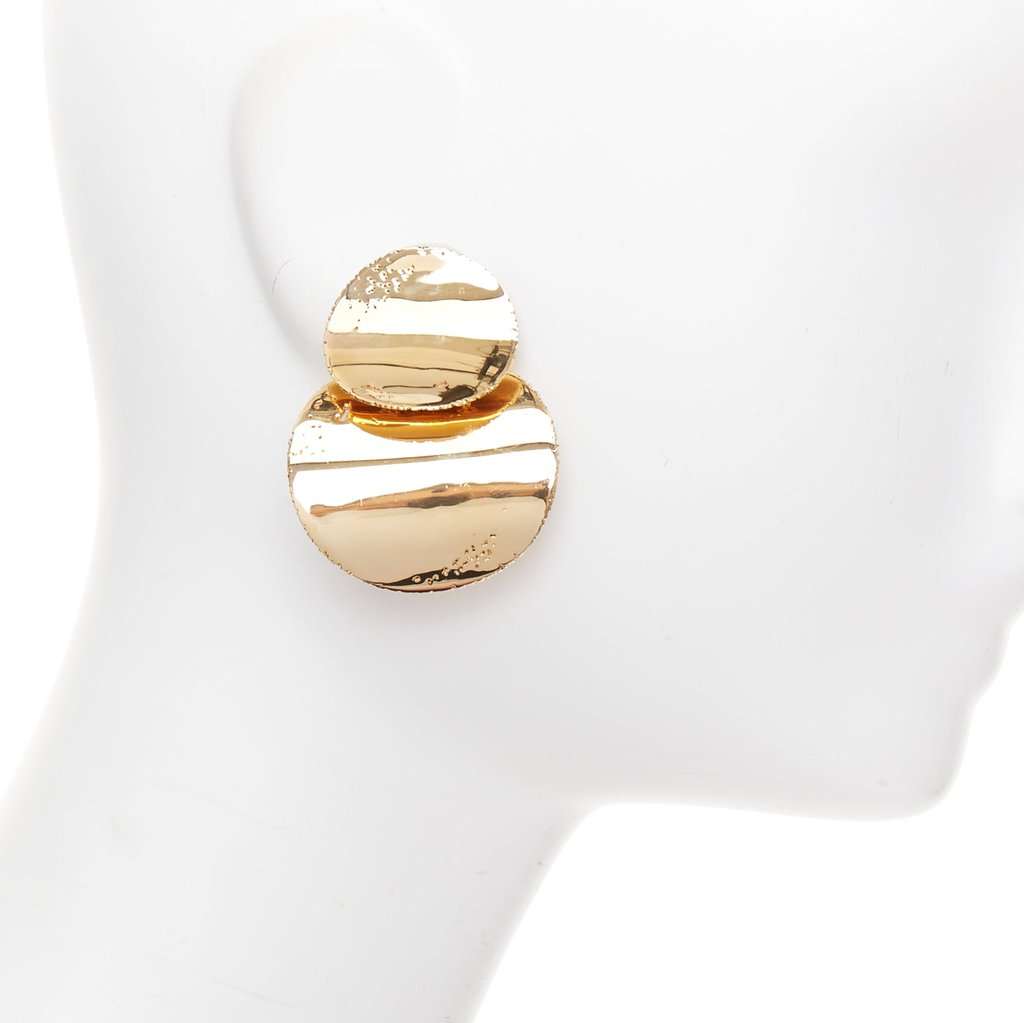 Celine Gold Metal Earrings Gold Metal Very good condition - Model View