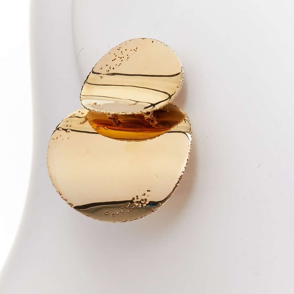 Celine Gold Metal Earrings Gold Metal Very good condition - Box View