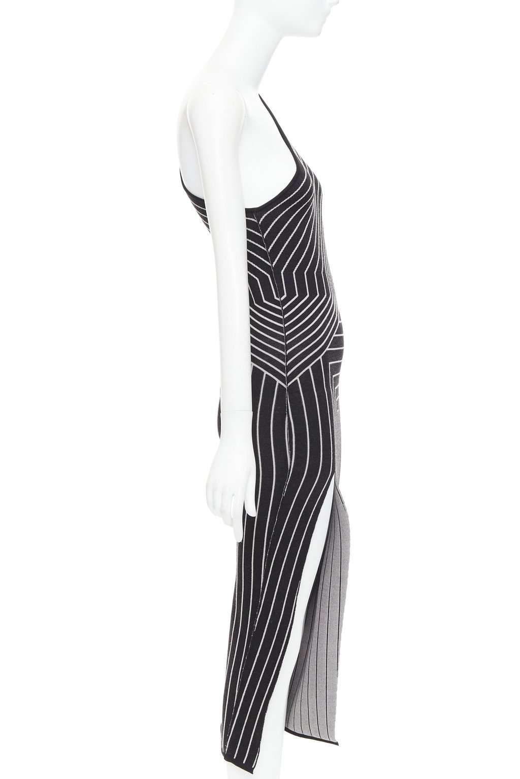 Rick Owens Grey Wool Dress Grey Wool Never worn - Model View