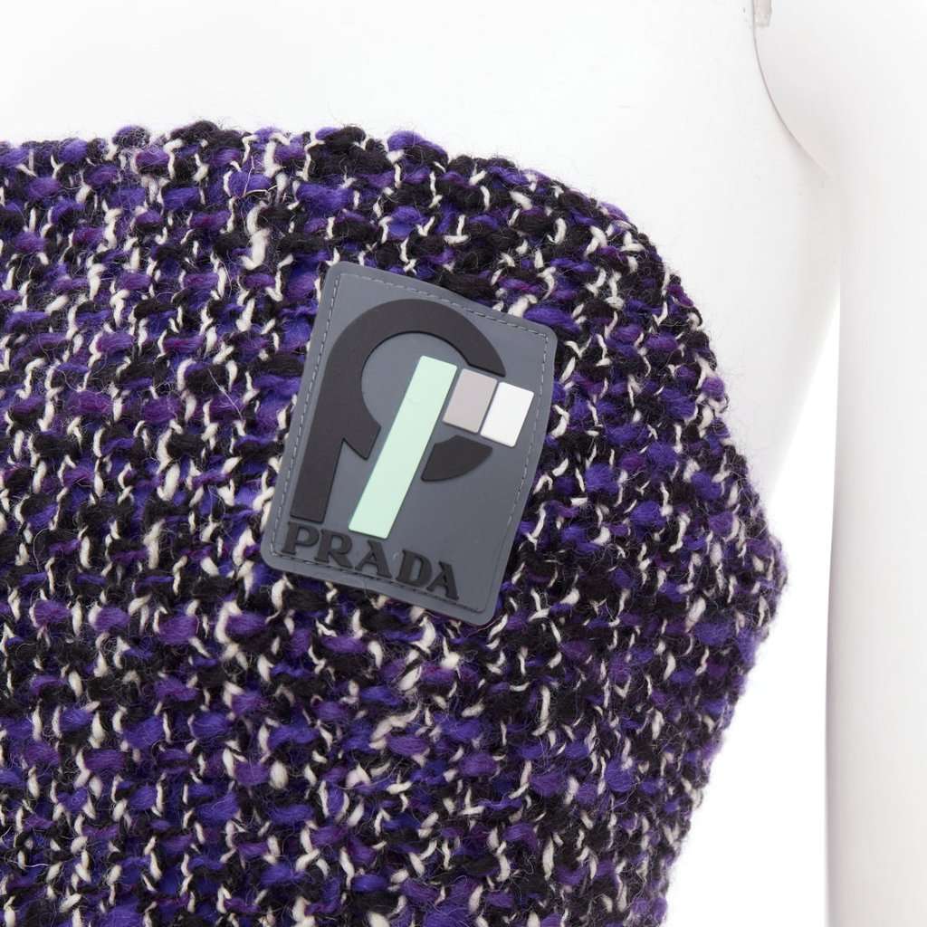 Prada Purple Wool Top Purple Wool Never worn, with tag - Back View