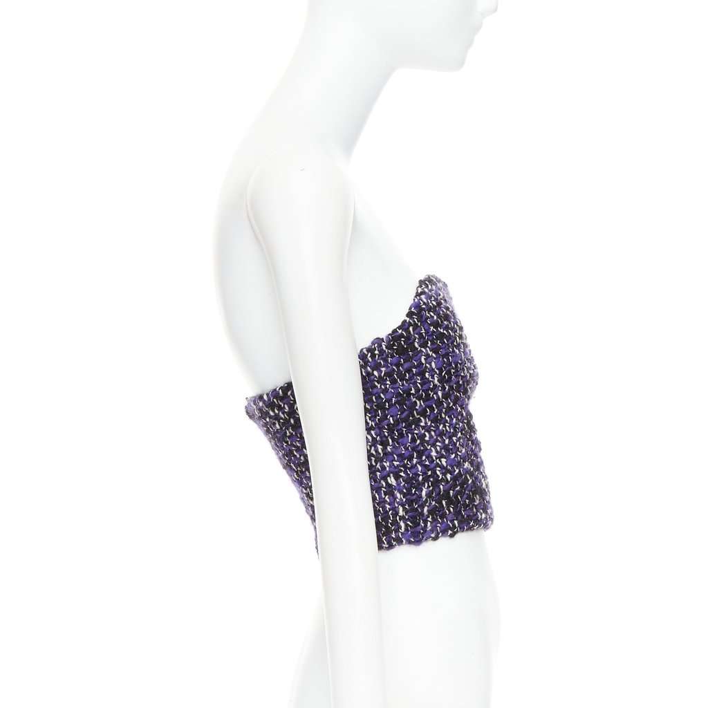 Prada Purple Wool Top Purple Wool Never worn, with tag - Model View