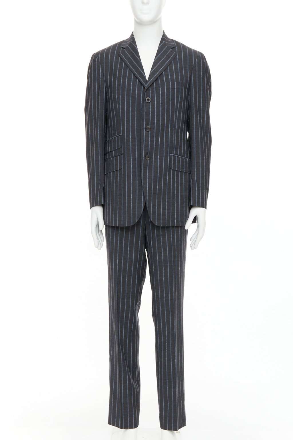 Etro Grey Wool Jacket Grey Wool Very good condition - Front View