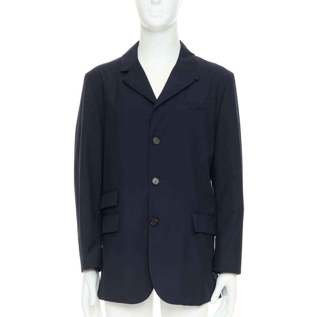 Ralph Lauren Navy Polyester Coat Navy Polyester Good condition - Front View