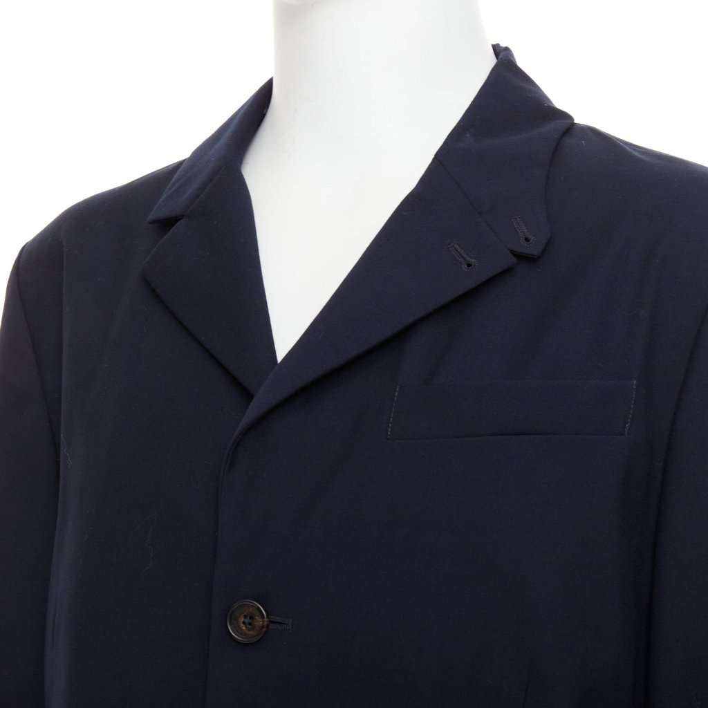 Ralph Lauren Navy Polyester Coat Navy Polyester Good condition - Back View