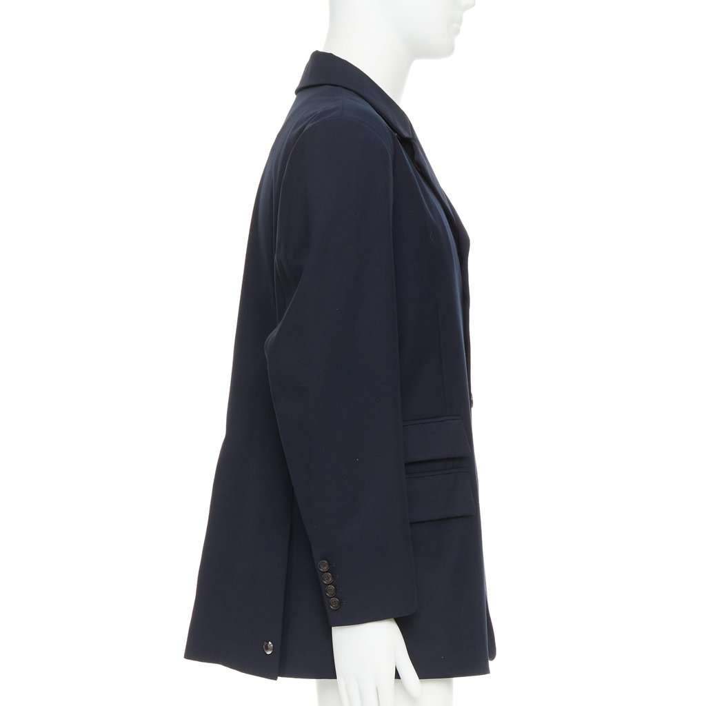 Ralph Lauren Navy Polyester Coat Navy Polyester Good condition - Model View