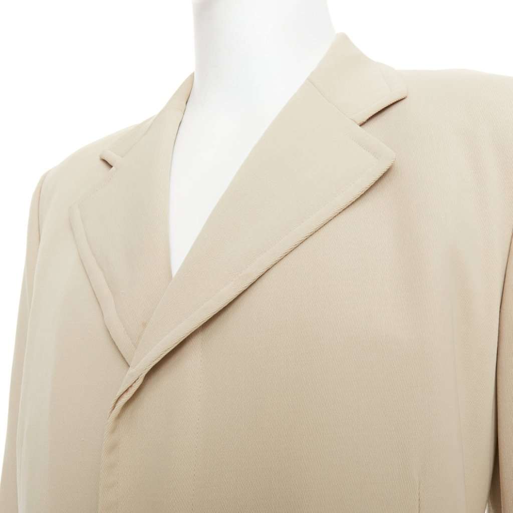 Hermès Beige Wool Coat Beige Wool Fair condition - Back View