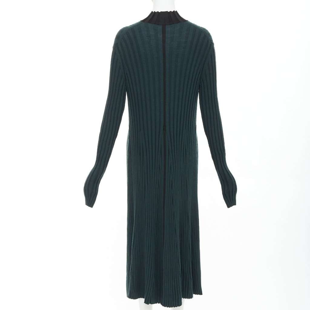 Celine Green Wool Dress Green Wool Very good condition - Box View