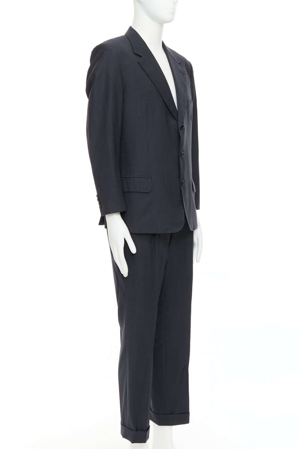 Brioni Cesare Navy Wool Fair condition - Back View
