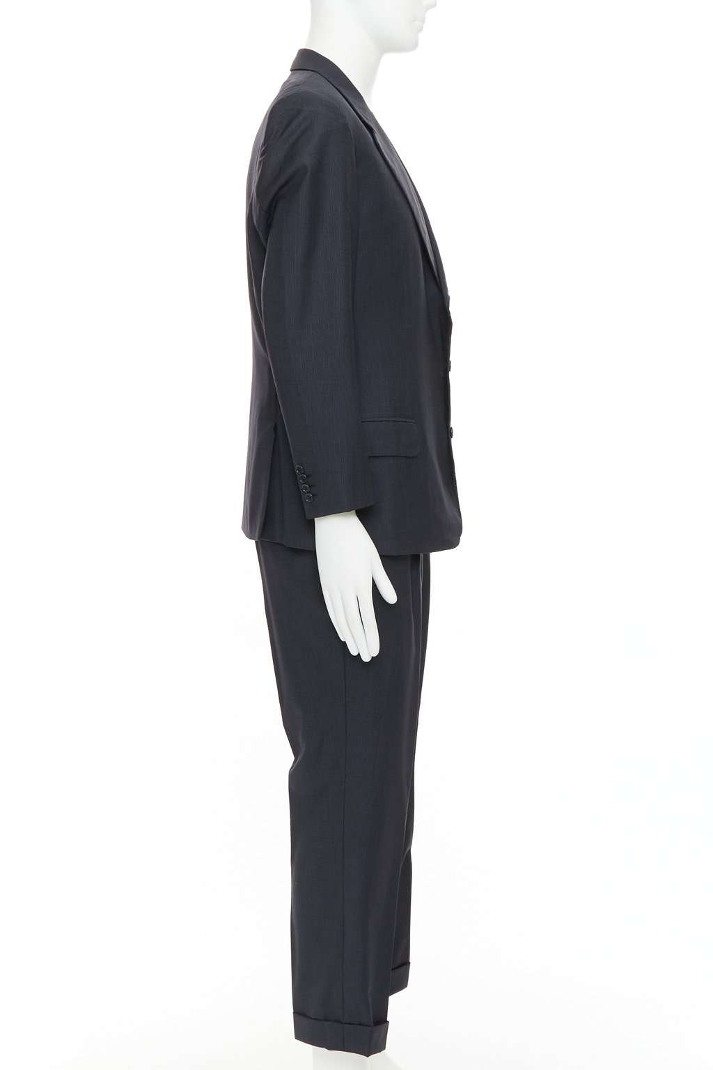 Brioni Cesare Navy Wool Fair condition - Inside View