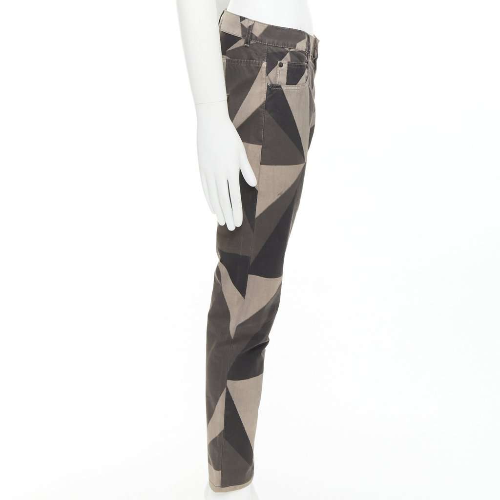 Rick Owens Island Geometric Detroit Khaki Cotton Fair condition - Model View