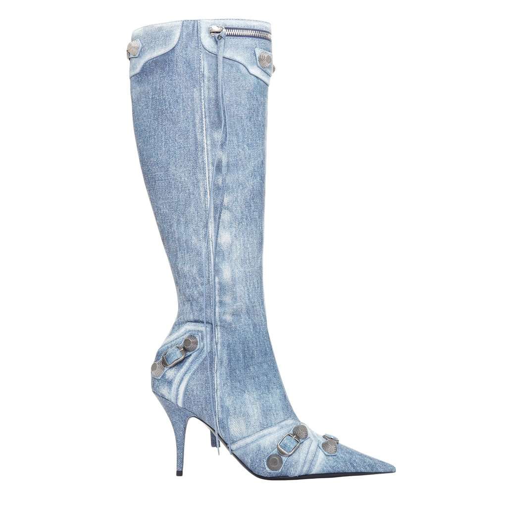 Balenciaga Cagole Blue Leather Very good condition - Front View